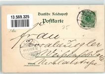 76131 W7500 Durlach 1899 Lithographie Ev. Kirche Rathaus Turmberg Baseltor