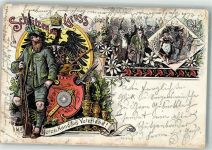 O1400 Oranienburg Gruss vom Schütze Schützenfest 1902