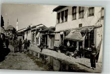 Prilep Str Foto AK Ort handschriftlich Straßenszene Handlung