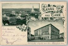 36142 W6413 Tann Rhön 1905 - Gasthaus zur Post Niklaskirche
