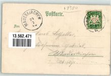 94405 W8380 Landau a d Isar 1902 Lithographie Pfarrkirche Maria Himmelfahrt