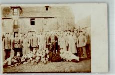 31683 W3063 Obernkirchen 1914 Privatfoto AK Gruppenaufnahmme Soldaten