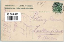 25421 W2080 Pinneberg 1907 - Rellingerweg Villen Verlag Ottmar Zieher-München Helicolorkarte