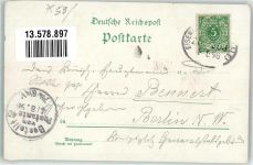 99947 O5821 Behringen b Bad Langensalza 1898 Lithographie Hörselberg-Hainich Jesusbrünnlein Bahnpoststempel