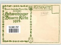 W8000 Schwabing Bauern Kirta 1925 Kunstgeschichte München