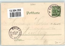 88499 W7940 Riedlingen , Württ 1897 Gebrauchsspuren Volkstracht Bussen Birnen Gerste Lithographie