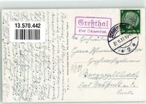 97535 W8722 Greßthal - Posthilfstelle Greßthal Dorfstraße Pfarrhaus