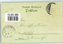 58809 W5982 Neuenrade 1906 Lithographie Gasthaus Kaisergarten Denkmal