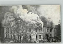 O6100 Meiningen Hoftheaterbrand in Meiningen 5. März 1908 Feuer 1908 Foto AK