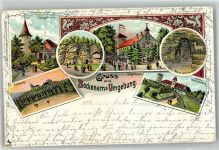 31167 W3205 Bockenem 1902 Lithographie Felsen Tillisburg Königsturm Schloß Wohldenberg Jägerhaus