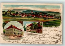 79336 W7834 Tutschfelden BOAKC Gasthaus Krone Lithographie