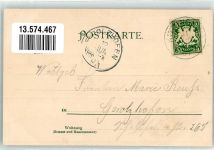 97318 W8710 Kitzingen 1901 Lithographie Deuster'scher Schloss Kriegerdenkmal Mainbrücke