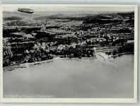 88045 W7990 Fischbach - Fliegeraufnahme Zeppelin-Luftschiff über dem Bodensee