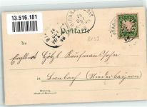 82340 W8133 Feldafing 1898 Gebrauchsspuren Hotel-Pension Neuschwanstein Salon-Dampfer Bavaria Starnberger See Lithographie