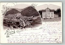 37447 W3426 Wieda 1895 BOAKC Vorläufer Druck um 1890 Pensions-Haus Bischoff
