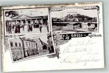 96317 W8640 Kronach , Oberfr 1900 - Bahnhofstrasse Schützenhaus Festung Rosenberg