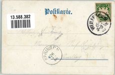 88239 W7988 Weiler im Allgäu 1900 Künstlerkarte Am Hausbach Kirche St. Blasius sign. O. Keck