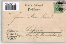 01067 O8000 Dresden 1904 BOAKC Lithographie Cafe Central Ecksalon Buffet-Zimmer
