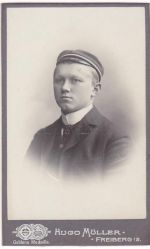 O9200 Freiberg , Sachs Fotograf Hugo Müller Fischerstraße 29 CDV FOTO KEINE AK