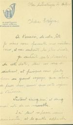 W7958 Obersulmetingen Jagdhorn Brief des 19e Bataillon de Chasseurs Militär Frankreich KEINE AK