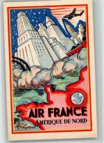 Amerique du Nord sign. A. Maurus Air France 1948 BOAKC