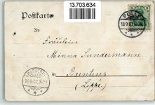 32676 W4927 Hummersen 1907 BOAKC Gasthaus Zur Post A. Schmidtmeier Köterberg Niese Lithographie