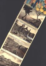 80100 Napoli Gebrauchsspuren Leporello 32 Ansichtenseiten 347 cm x 16 cm Panoramaansicht 65 cm x 16 cm Ansichtbeschreibung rückseitig