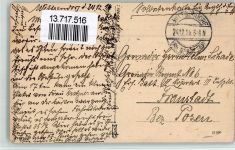 Wittgendorf Witkow 1914 BOAKC Posthilfstelle Gasthaus Härtel Bahnhof Geschäft Bäckerei Soldatenkarte