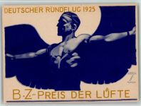Deutscher Rundflug 1925 sign, Hohlwein Ludwig Anlass 3. Reich BOAKC