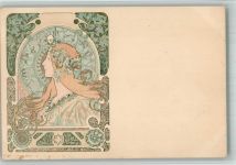 Frauenschönheit Jugendstil Mucha, A. 1899 BOAKC