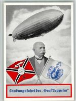 LZ 130 Landungsfahrt des Graf Zeppelin WK II Fahnen Rückseite: Technische Angaben Zeppelin, F. Graf von BOAKC