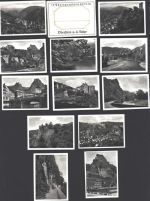 55743 W6580 Idar-Oberstein FOTO KEINE AK Oberstein , Kleinfotoserie mit 12 St im Originalumschlag