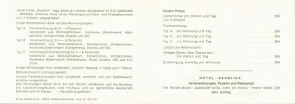 26434 W2942 Schillig Klapp AK Hotel Seeblick Innen- und Aussenansicht Klappkarte