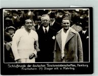 W2000 Hamburg Froitzheim Sieger mit Kehrling Tennis 1929 FOTO KEINE AK