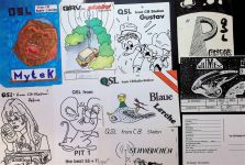 Lot mit 25 AK wenige mehrfach Qsl-Karte Posten 21 bis 100 AK