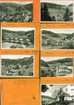79682 W7865 Todtmoos Lot mit 30 AK Musterkarten Original aus Metzarchiv Bestellvorgänge und Auflagenzahlen