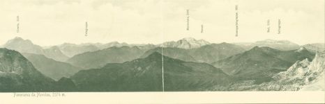 32043 Cortina d'Ampezzo Klapp AK Monte Nuvolau Ort lt. Recherche