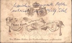 39261 O3400 Zerbst CDV Photograph Franz Kohn