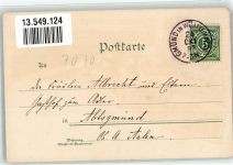 73072 W7076 Schwäbisch Gmünd 1897 Lithographie Oberer und Unterer Marktplatz Lehrerseminar Kaserne Bahnhof Verlag Ottmar Zieher-München