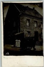 56751 W5444 Polch 1912 Gebrauchsspuren Wohnhaus Fuhrwerk Ort lt. Stempel Privatfoto AK