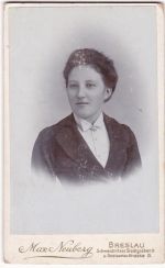 Breslau Wroclaw Fotograf Max Neuberg CDV FOTO KEINE AK
