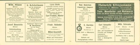 W3470 Höxter Klappkarte Nota C. Karsten Taschenuhr Uhr KEINE AK