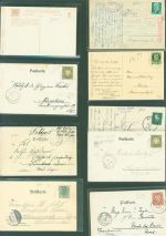 82467 W8100 Garmisch-Partenkirchen Kleinposten bis 20 Lot mit 9 AK Eibsee Punkte auf den Plastikhüllen