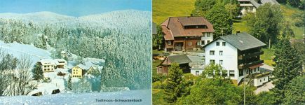 79682 W7865 Todtmoos KEINE AK Gasthaus Pension Sternen Klappkarte Winter Schwarzenbach