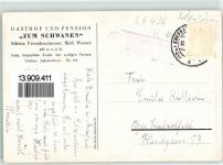 69436 W6936 Schwanheim , Baden Foto AK Landpost Schwanheim Gasthaus-Pension Zum Schwann Oldtimer
