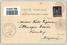 54000 Nancy 1899 Lithographie St. Epvre Kirche Palsais du Gouverment Fontaine l`Amphitrite Palais Stanislas
