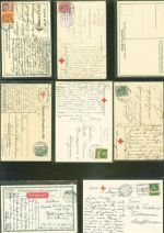 Lot mit 8 AK Rotes Kreuz Kleinposten bis 20
