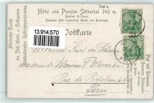 37447 W3426 Wieda 1909 Lithographie Stöberhai Hotel Stöberhai Hirsch