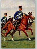 Uniform Husaren Regiment König Wilhelm I Nr. 7 Merte, O. Künstlerkarte