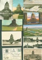 04103 O7000 Leipzig Lot mit 23 AK Völkerschlachtdenkmal wenige mehrfach